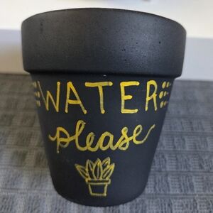 Hand Painted 3" Terracotta Pot